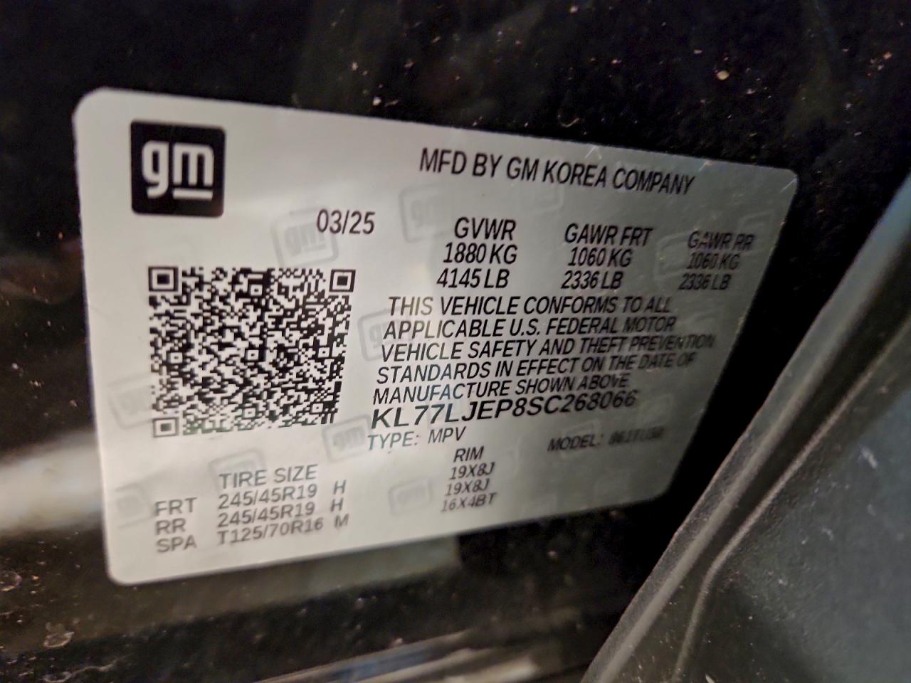 2025 CHEVROLET TRAX 2RS photo 13