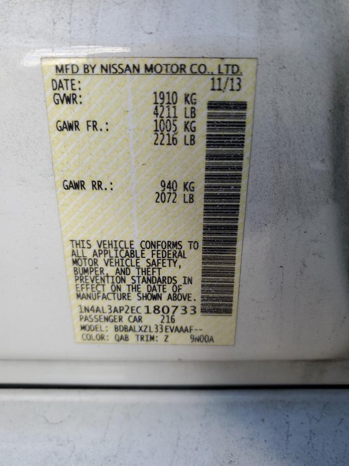 2014 NISSAN ALTIMA 2.5 photo 12