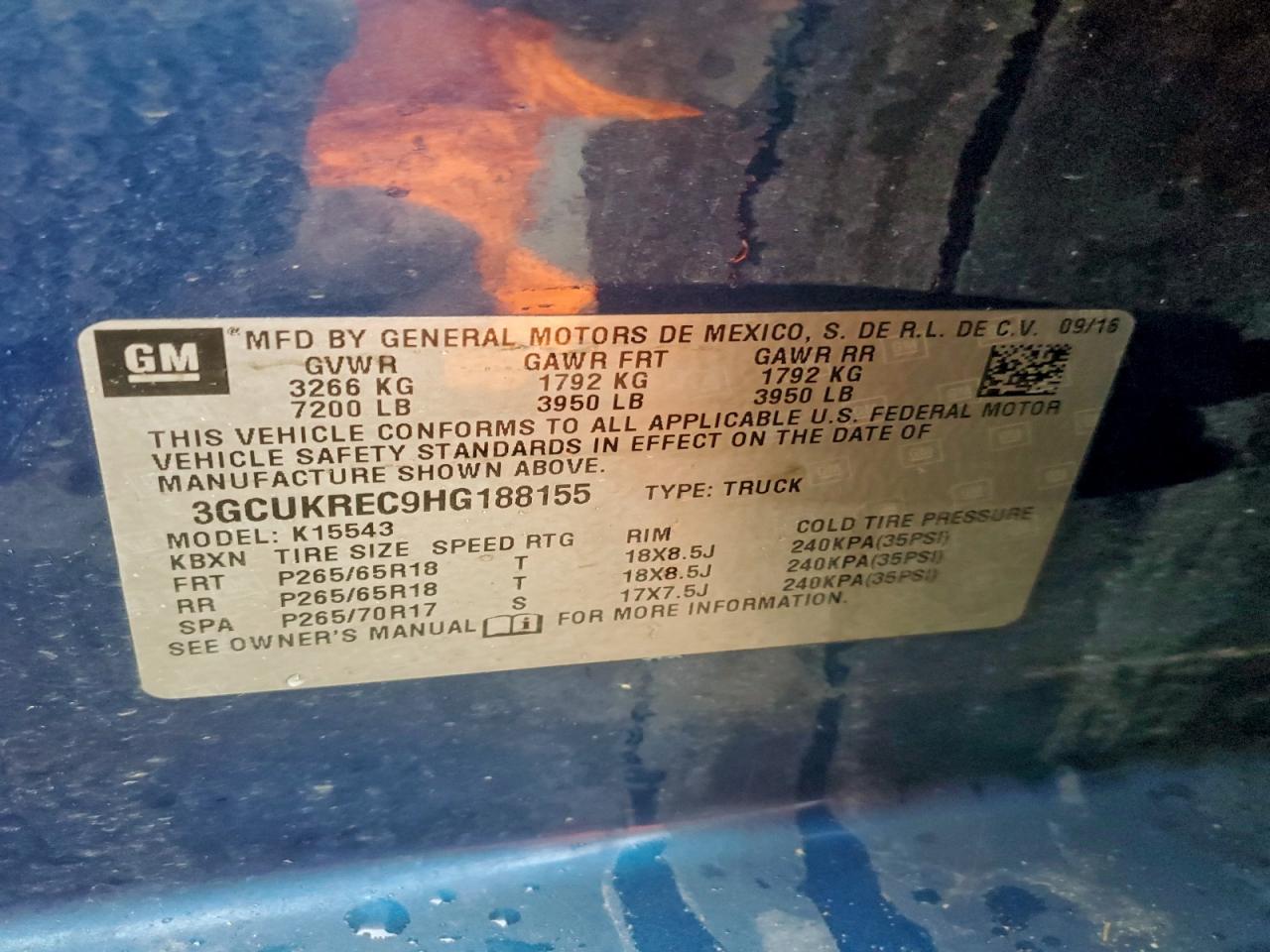 2017 CHEVROLET SILVERADO K1500 LT photo 12
