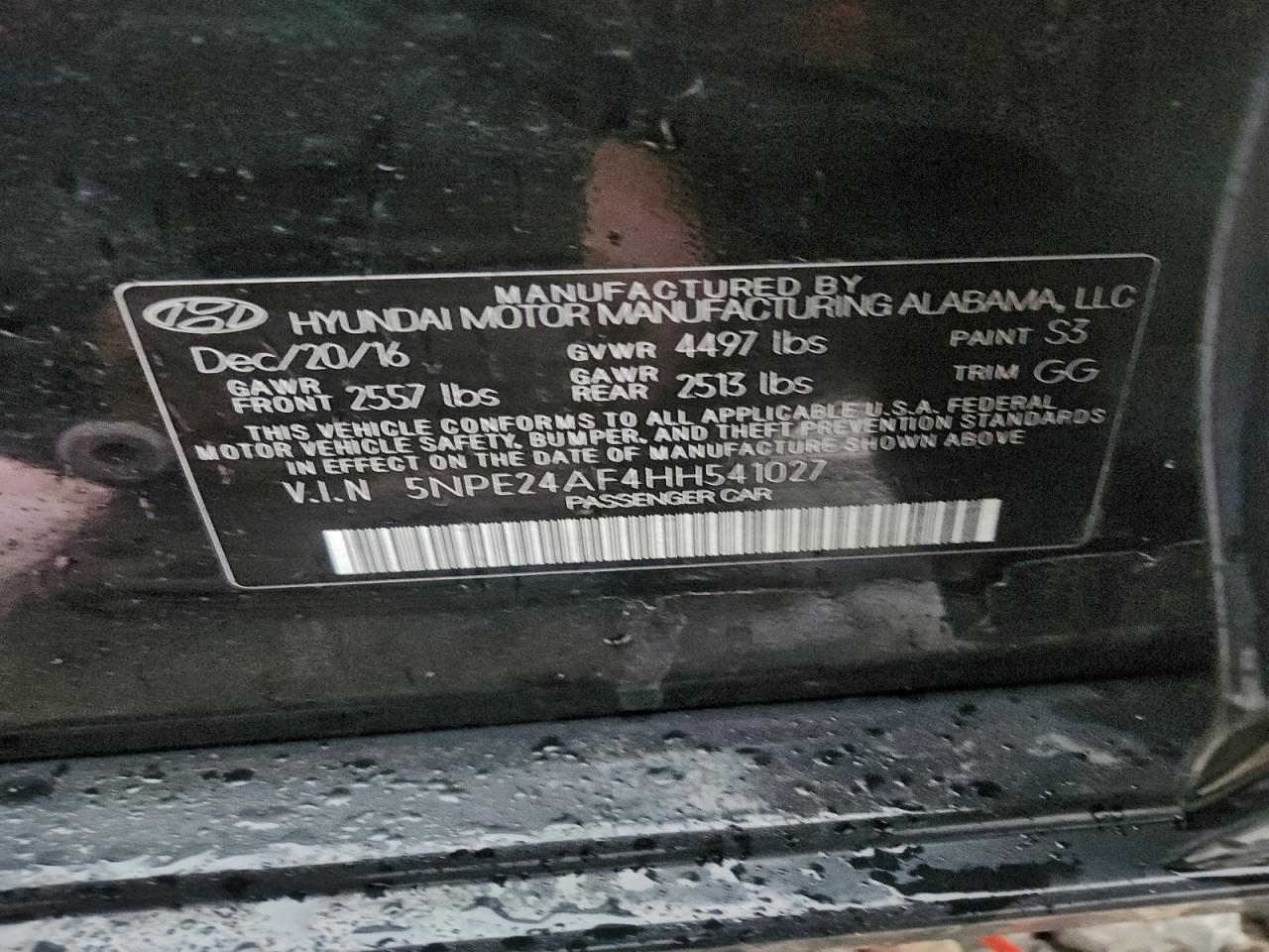 2017 HYUNDAI SONATA SE photo 12