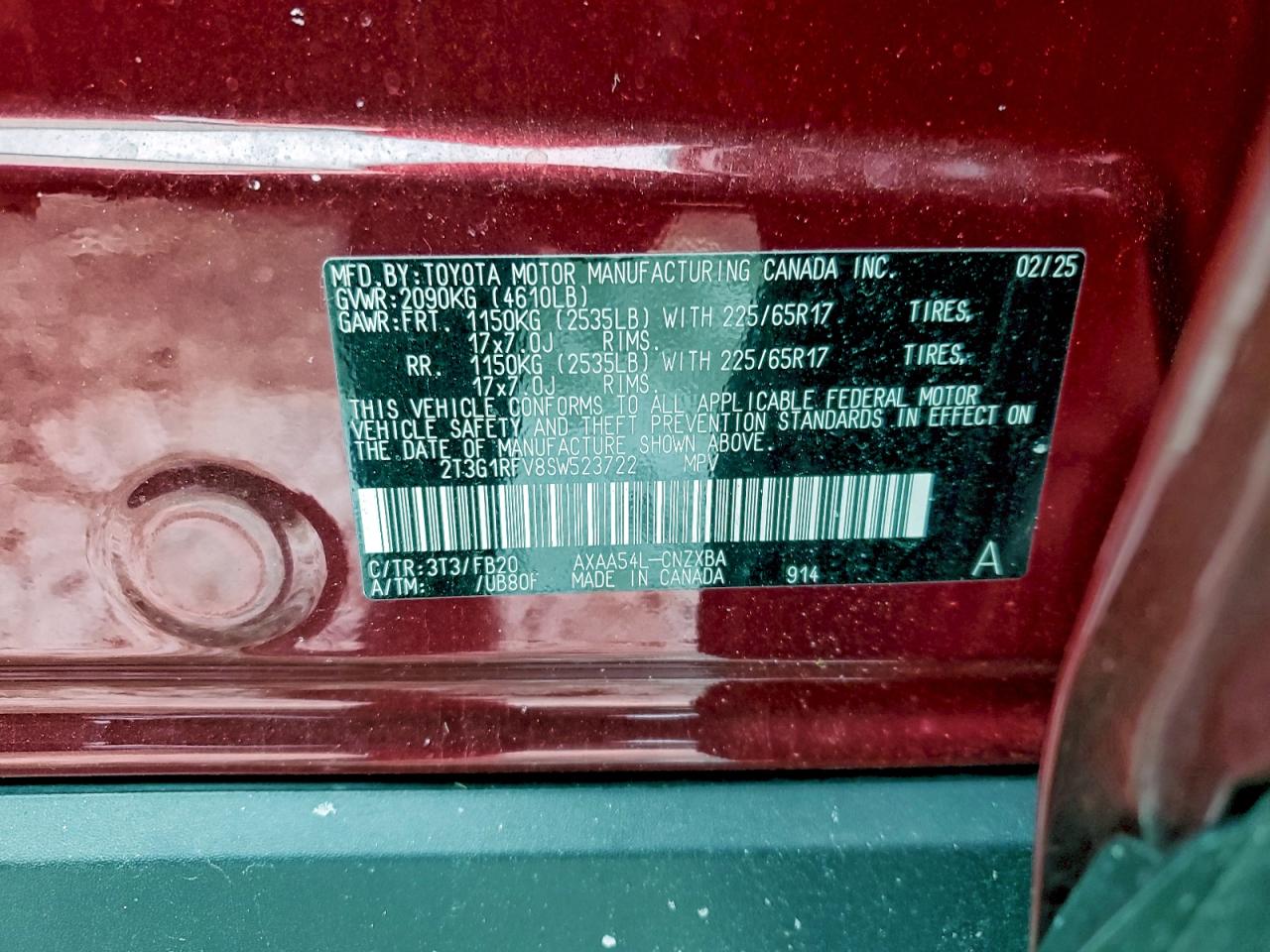 2025 TOYOTA RAV4 LE photo 13