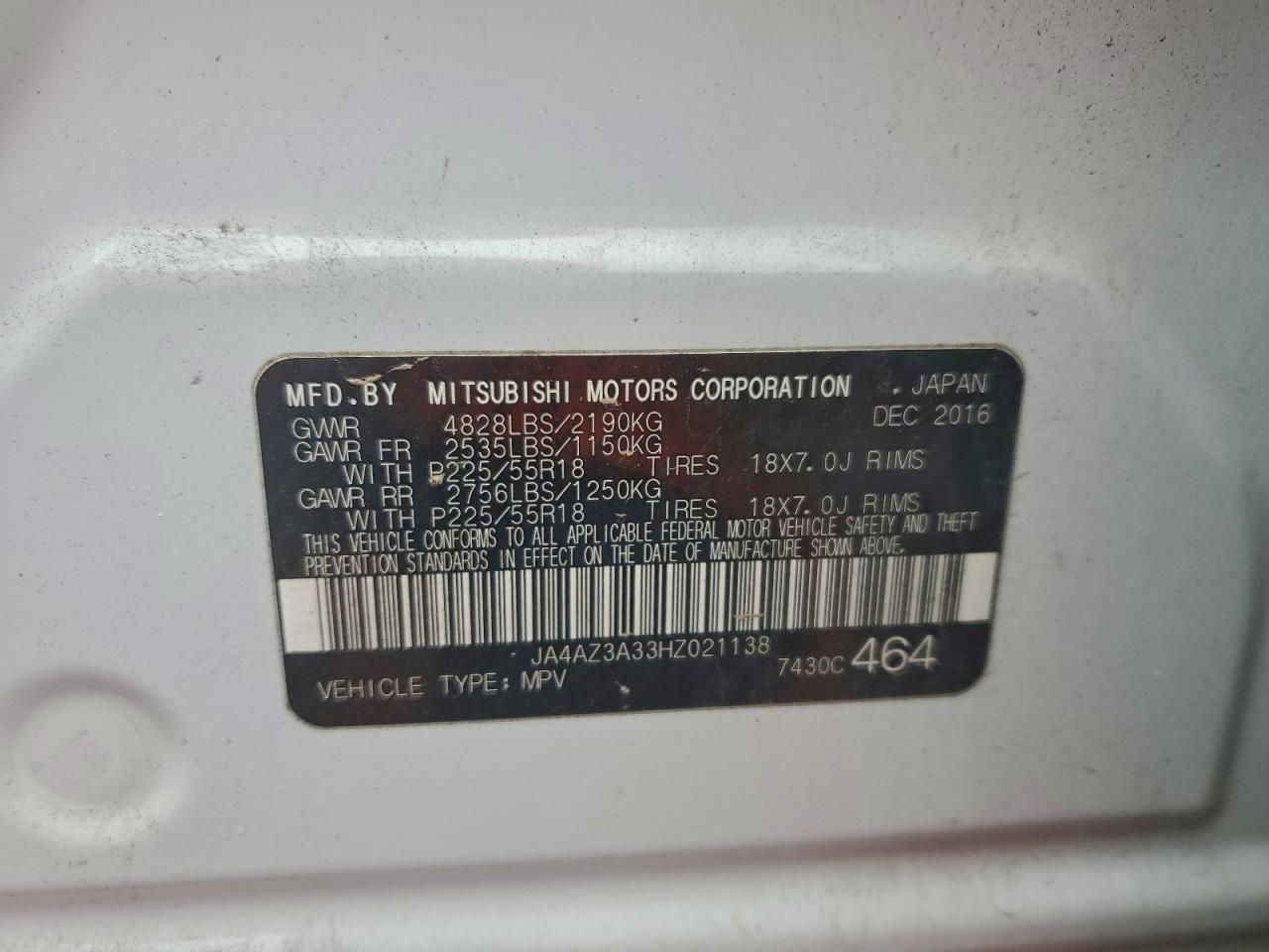 2017 MITSUBISHI OUTLANDER SE photo 13