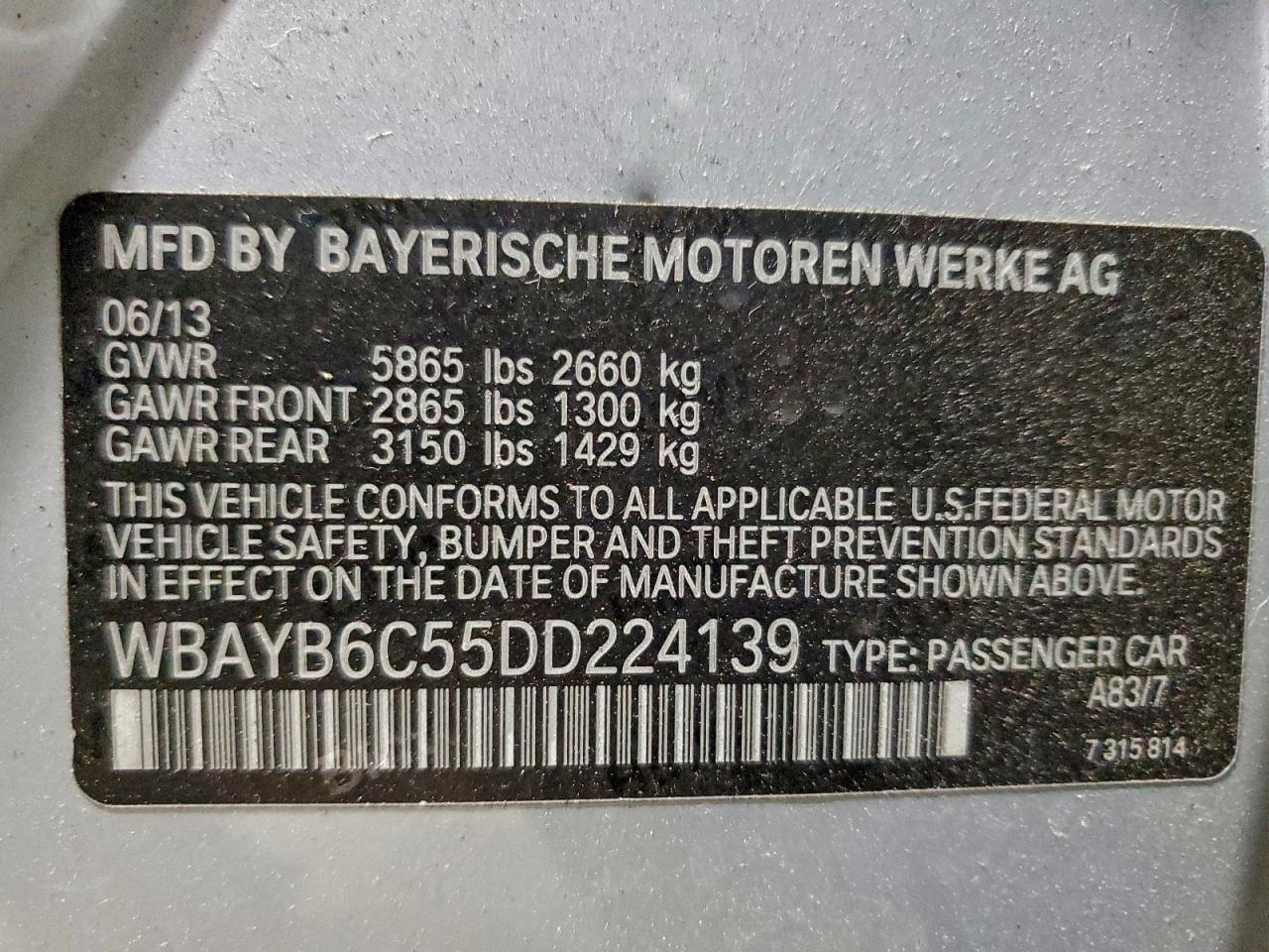 2013 BMW 750 XI photo 37