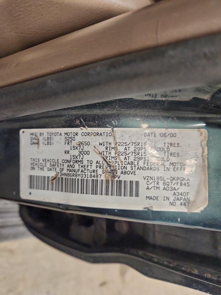 2000 TOYOTA 4RUNNER SR5 photo 13