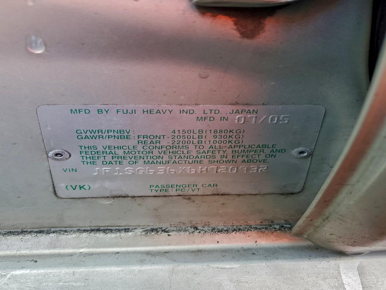 2006 SUBARU FORESTER 2.5X photo 14