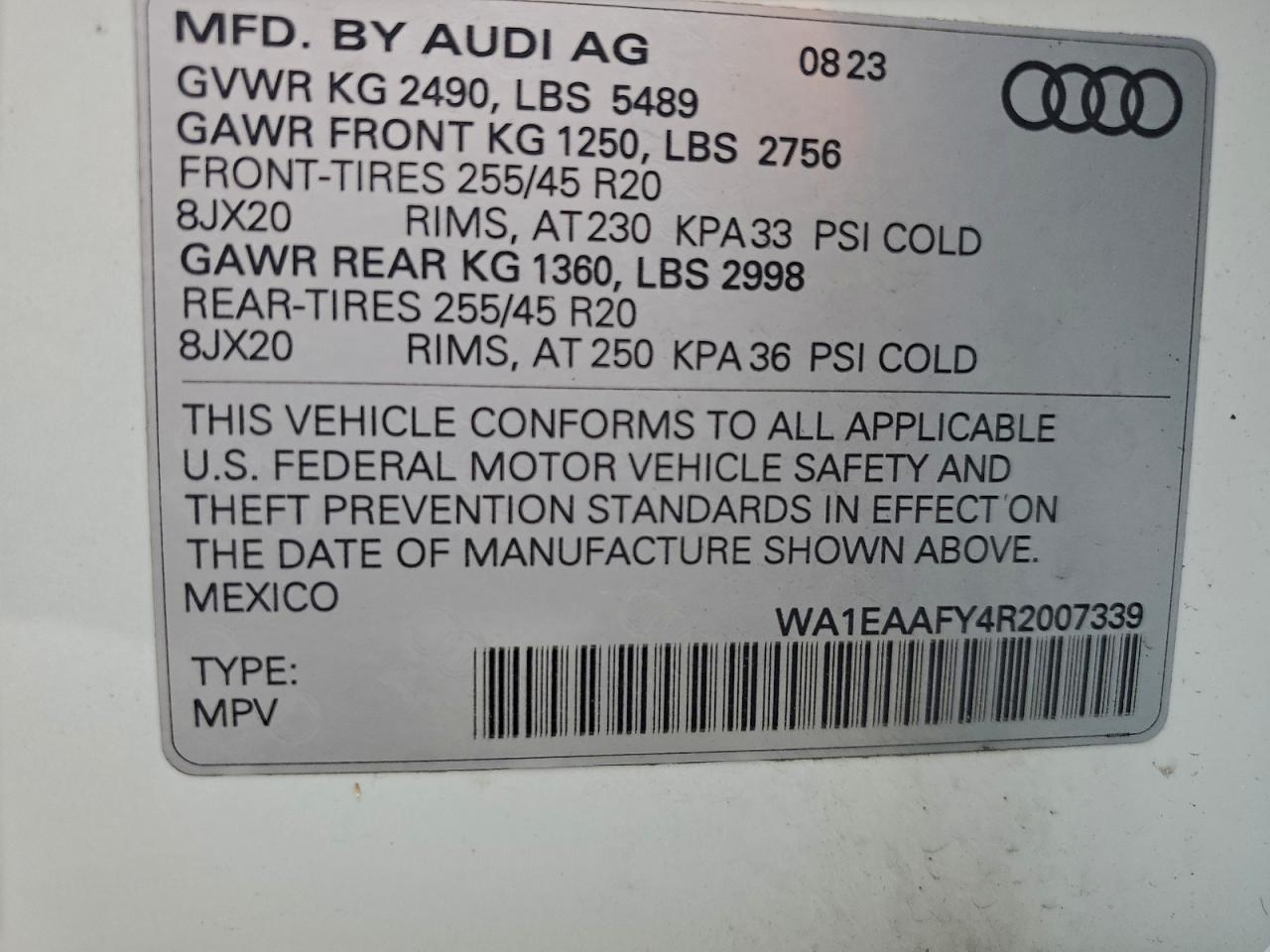 2024 AUDI Q5 PREMIUM PLUS 45 photo 14
