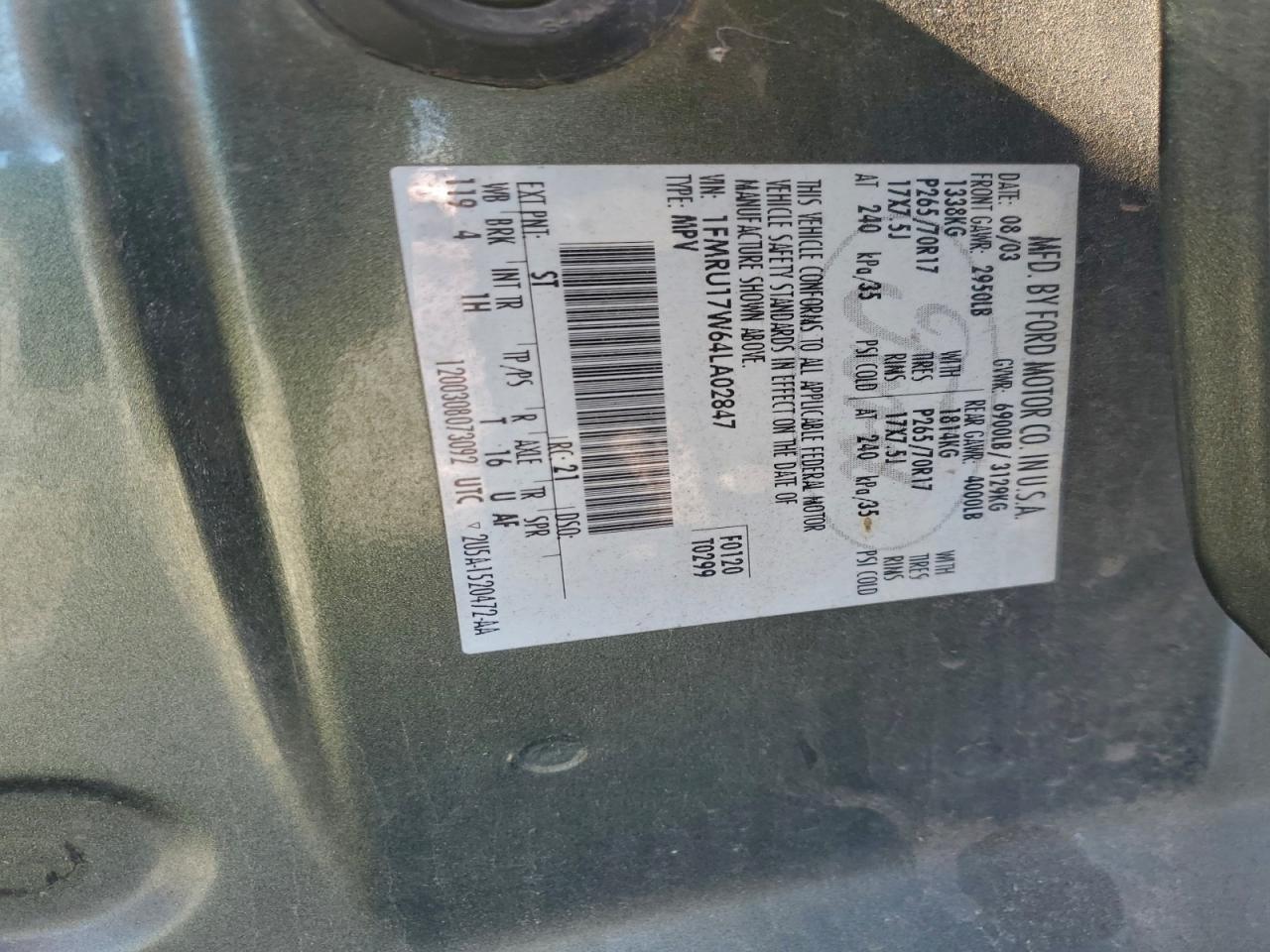 2004 FORD EXPEDITION EDDIE BAUER photo 13