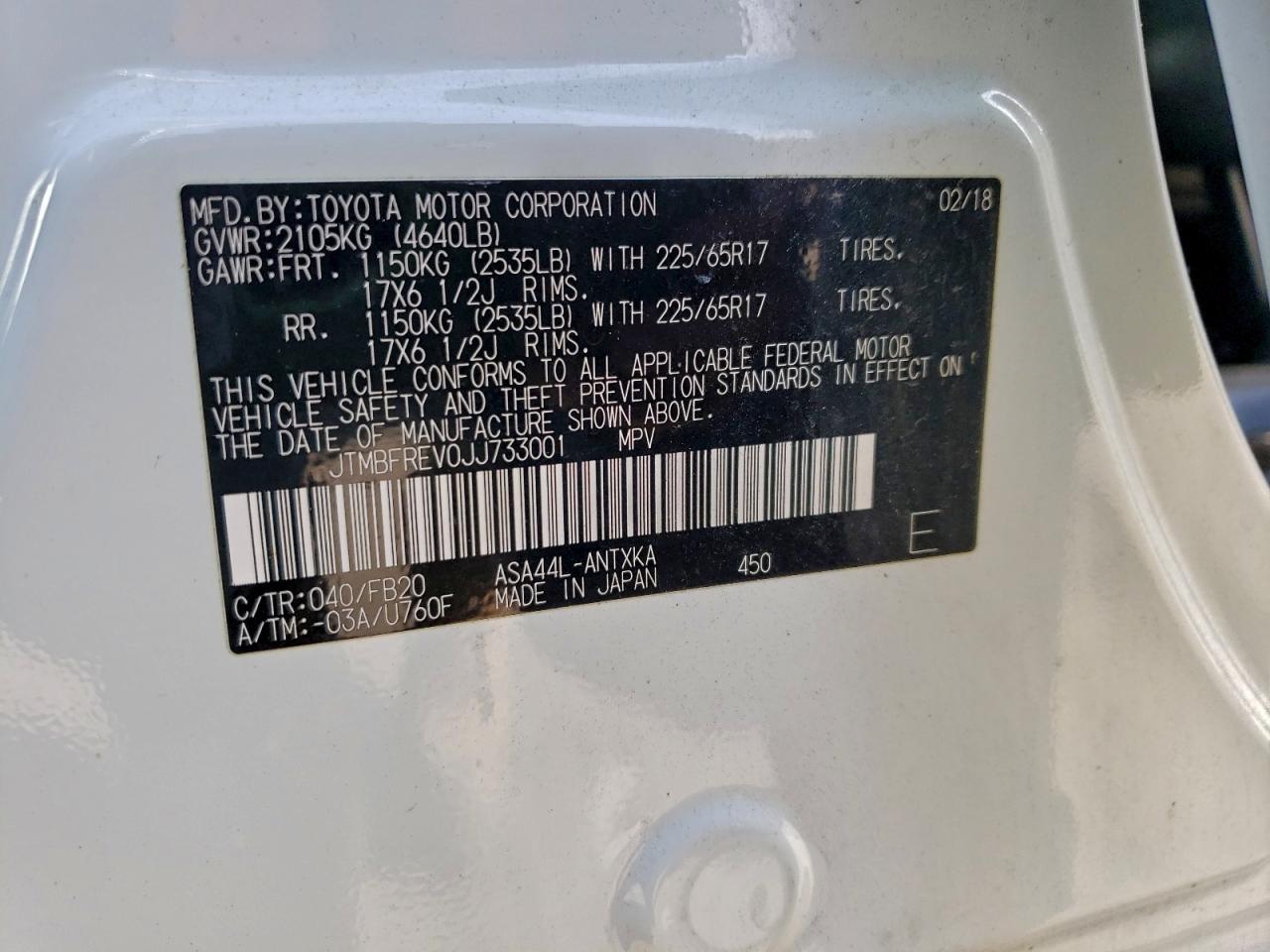 2018 TOYOTA RAV4 LE photo 13