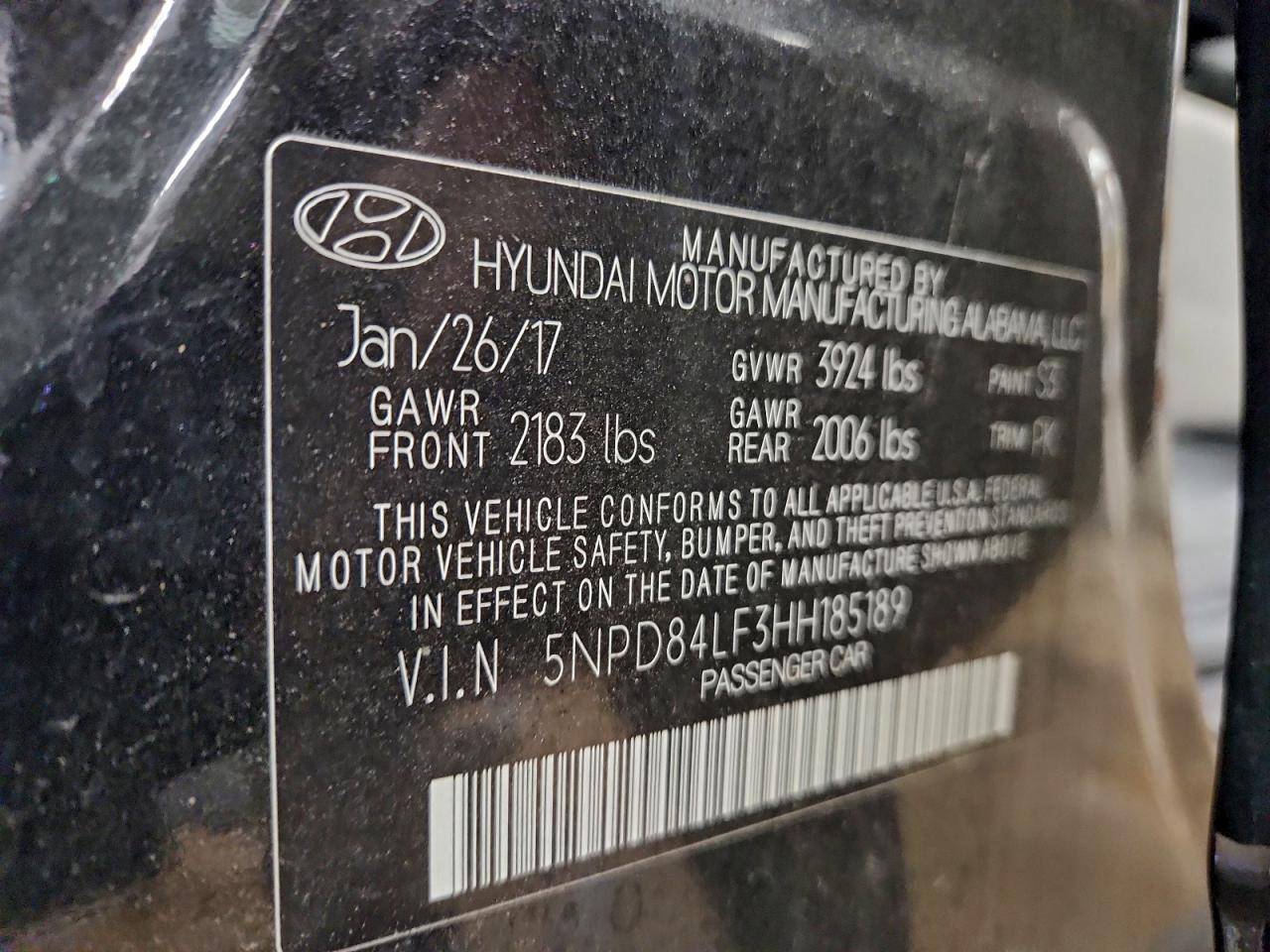 2017 HYUNDAI ELANTRA SE photo 12