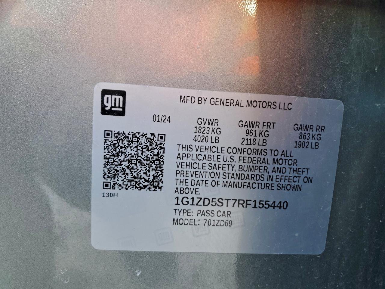 2024 CHEVROLET MALIBU LT photo 12