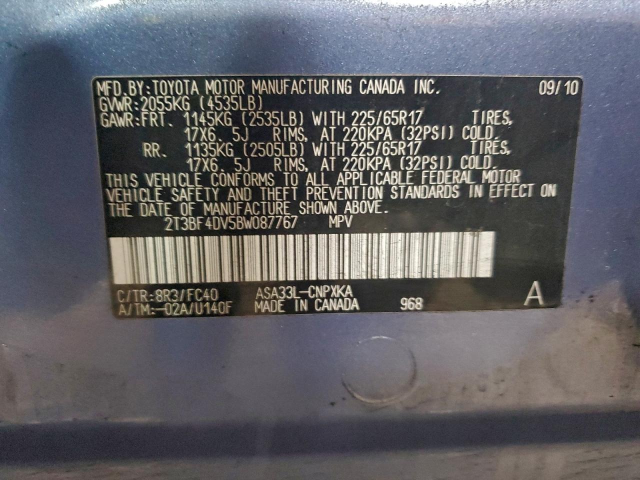 2011 TOYOTA RAV4 photo 13