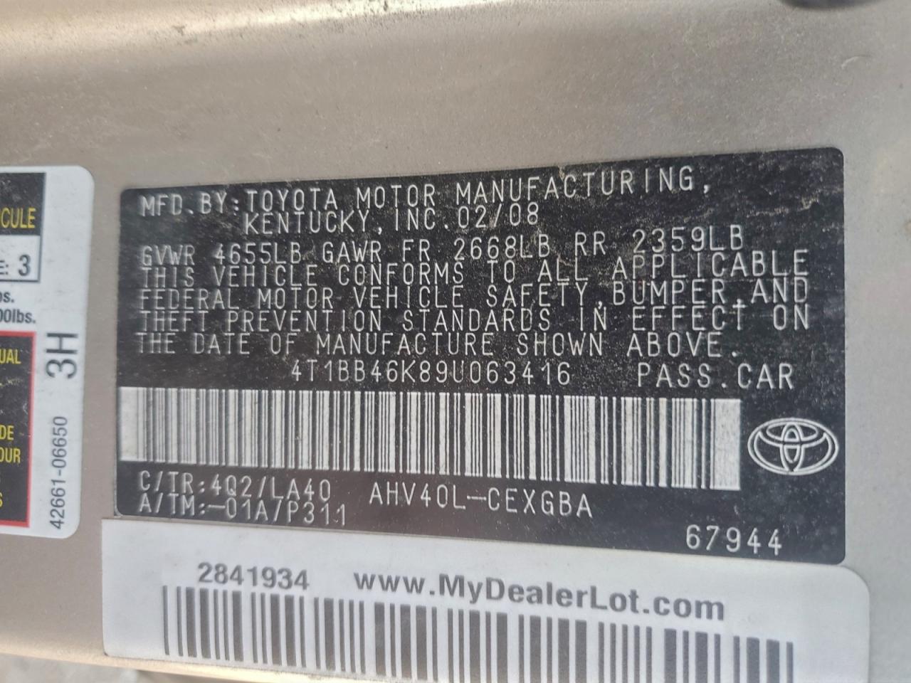2009 TOYOTA CAMRY HYBRID photo 13