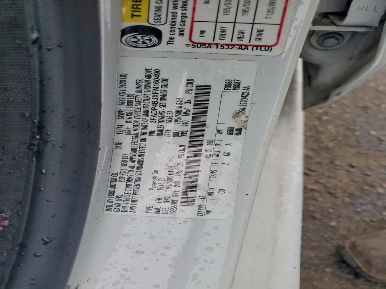 2015 FORD FIESTA SE photo 12