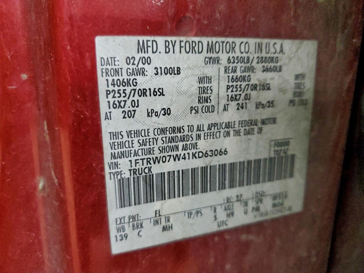 2001 FORD F150 SUPERCREW photo 12