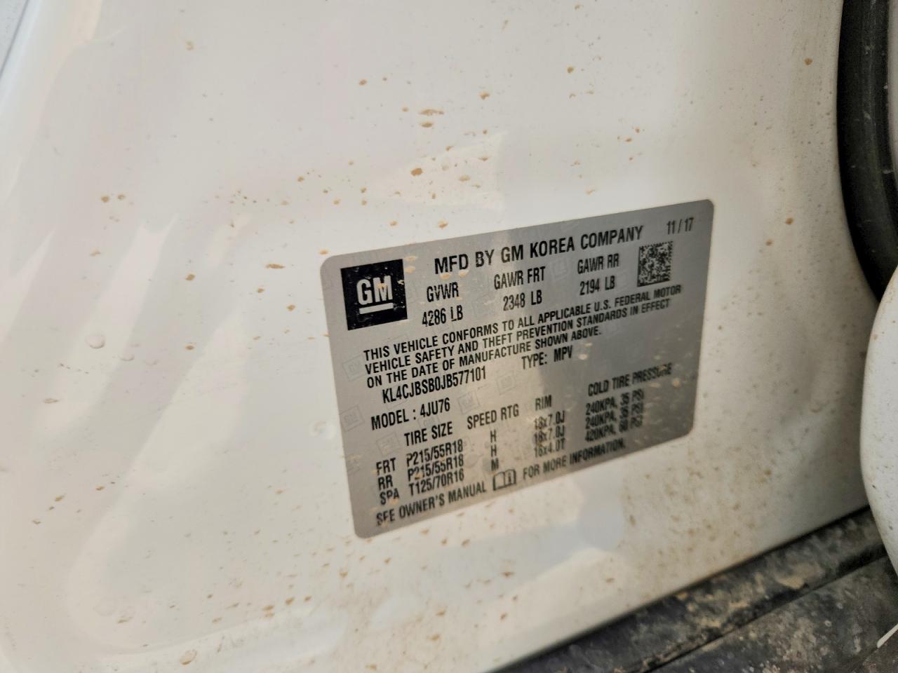 2018 BUICK ENCORE PREFERRED II photo 14