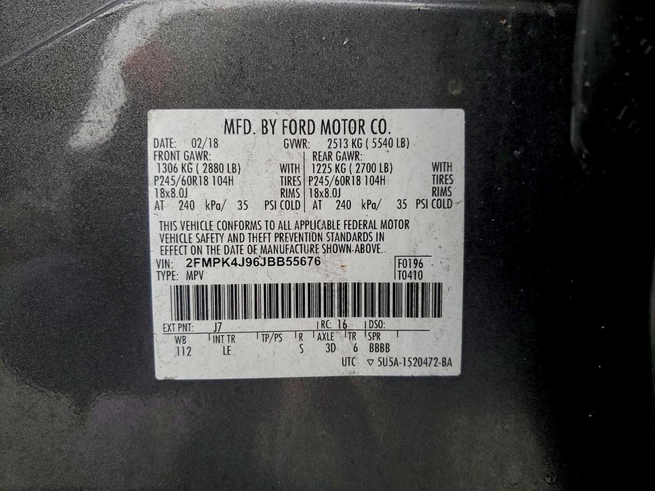 2018 FORD EDGE SEL photo 25