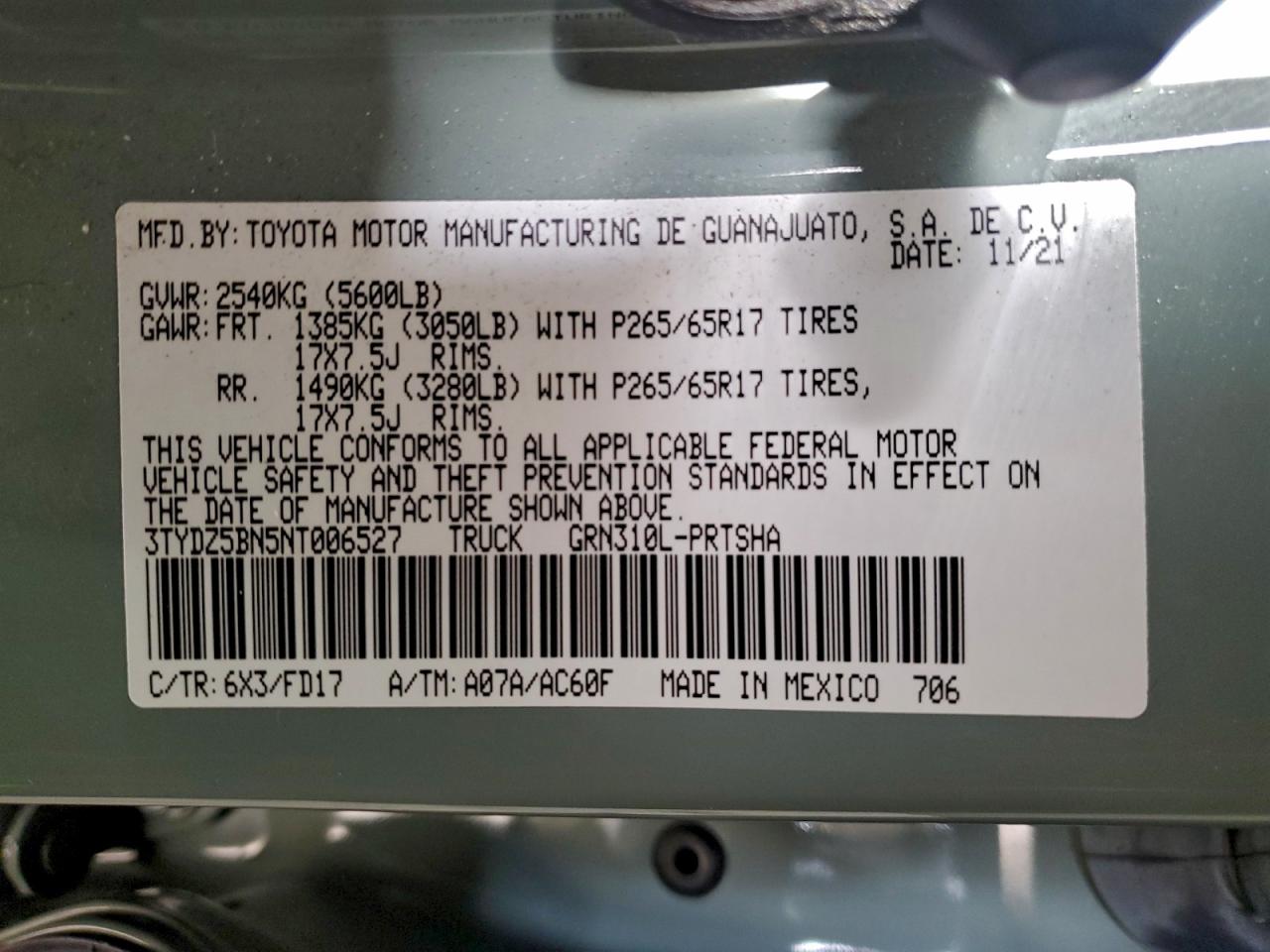 2022 TOYOTA TACOMA DOUBLE CAB photo 12