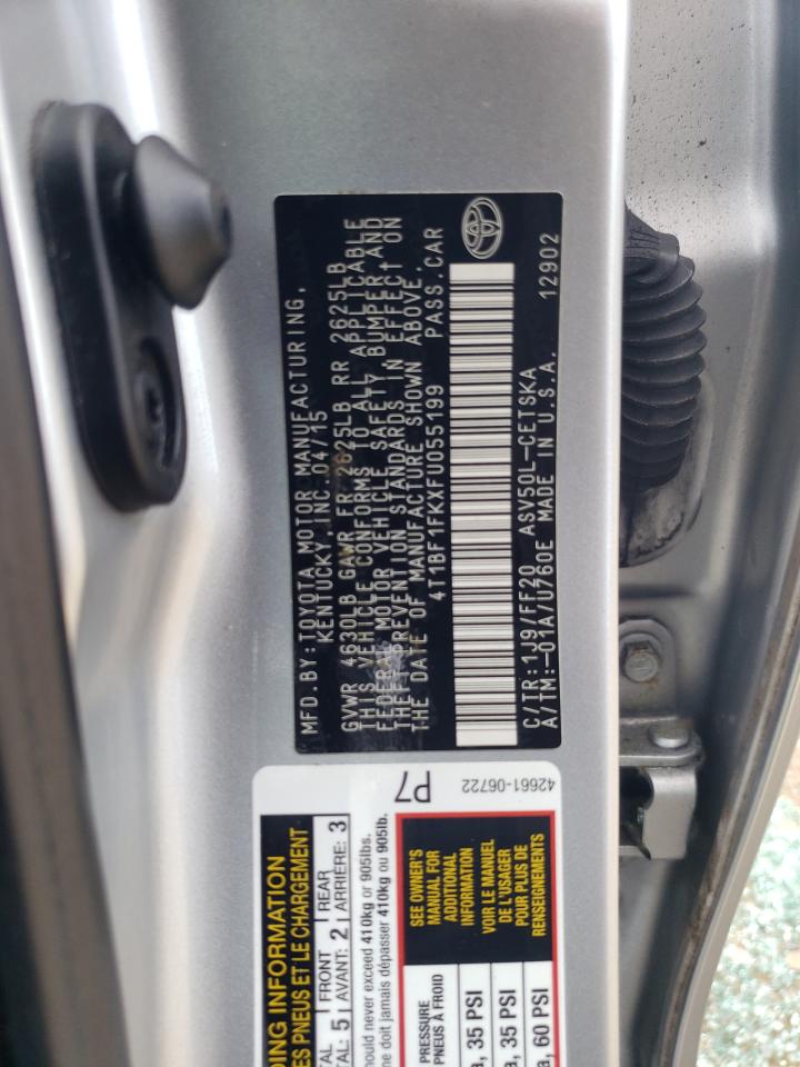2015 TOYOTA CAMRY LE photo 12