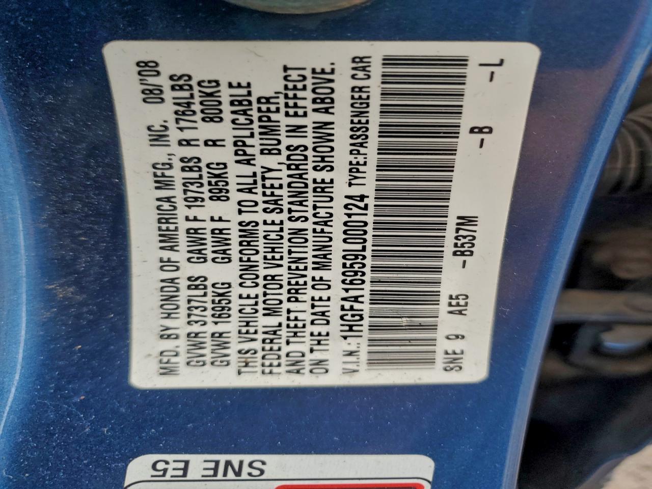 2009 HONDA CIVIC EXL photo 12