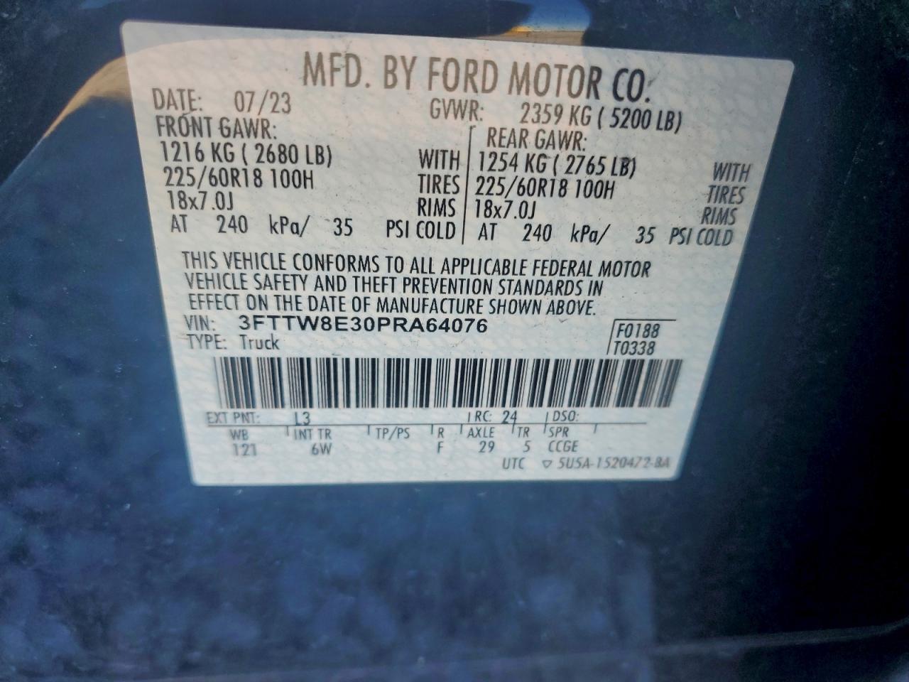 2023 FORD MAVERICK XL photo 12
