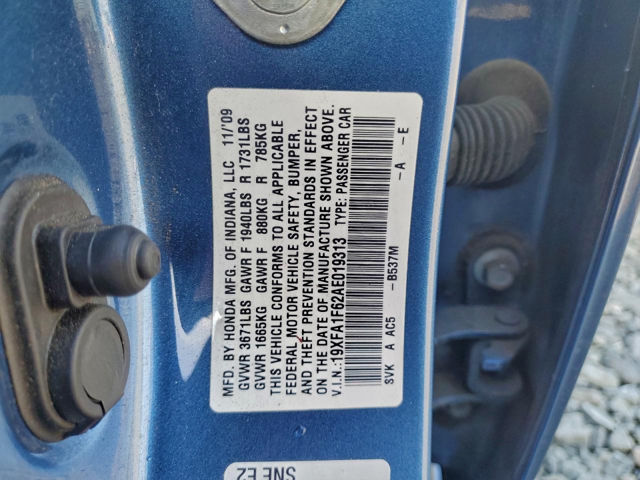 2010 HONDA CIVIC LX-S photo 13