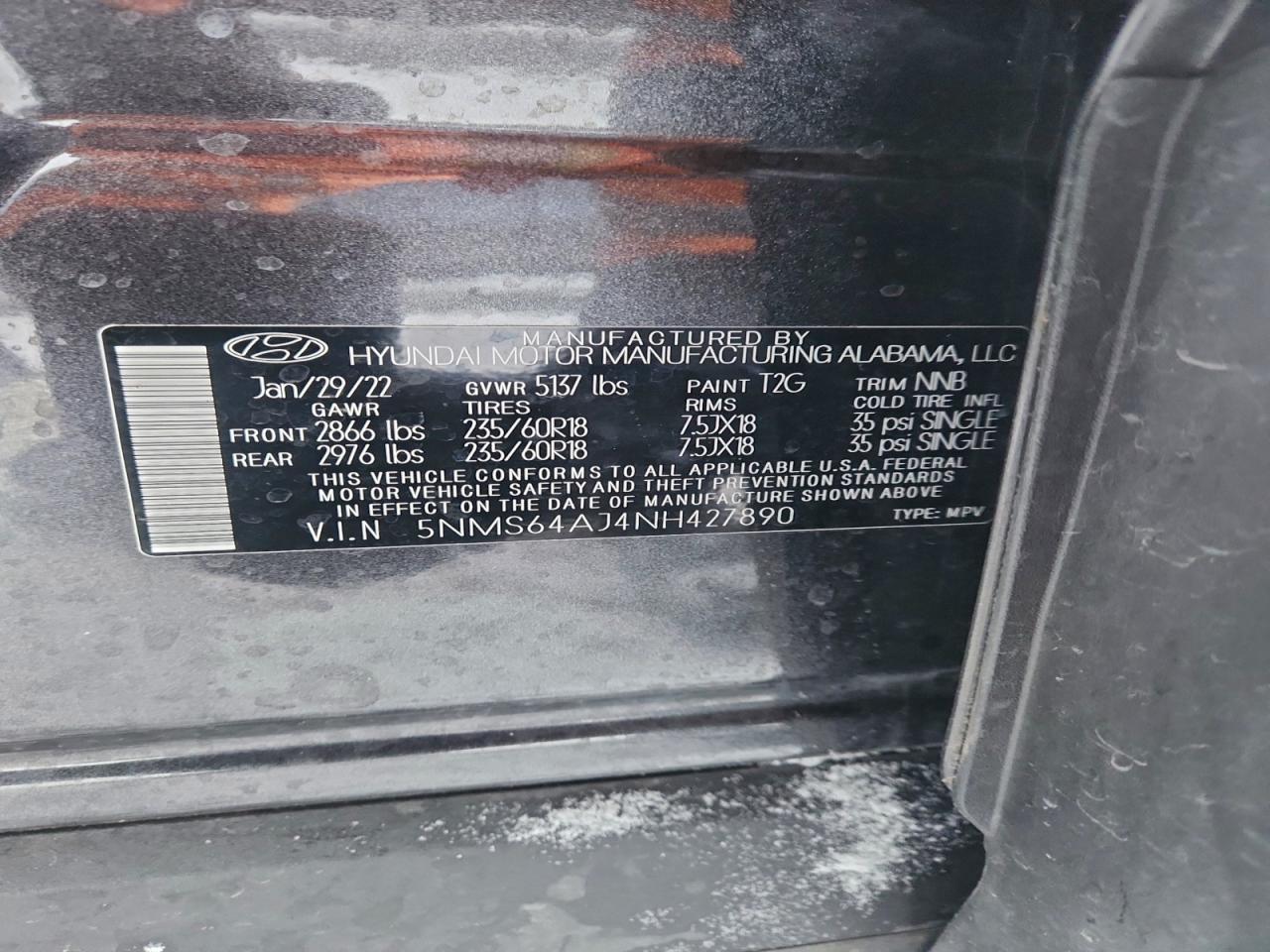 2022 HYUNDAI SANTA FE SEL photo 13