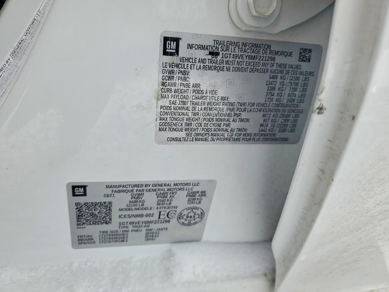 2021 GMC SIERRA K3500 AT4 photo 12
