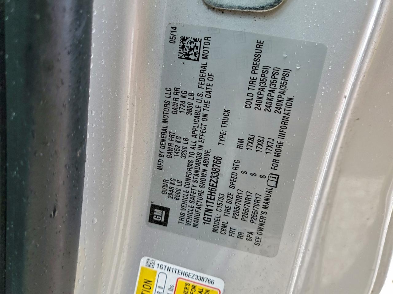 2014 GMC SIERRA C1500 photo 12