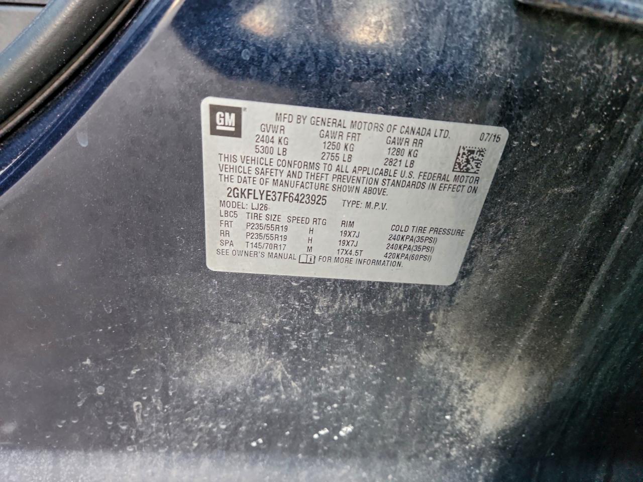 2015 GMC TERRAIN SLT photo 13