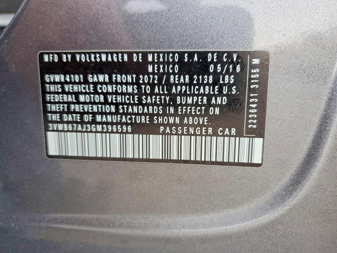 2016 VOLKSWAGEN JETTA SE photo 23