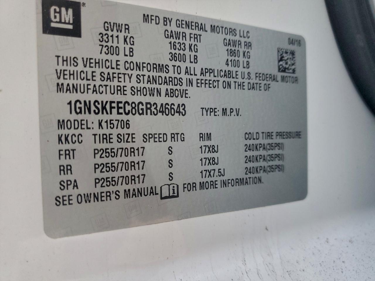 2016 CHEVROLET TAHOE SPECIAL photo 27