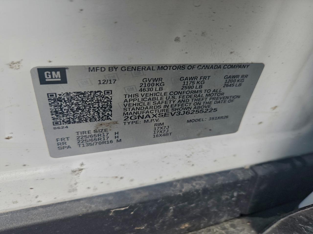 2018 CHEVROLET EQUINOX LT photo 13
