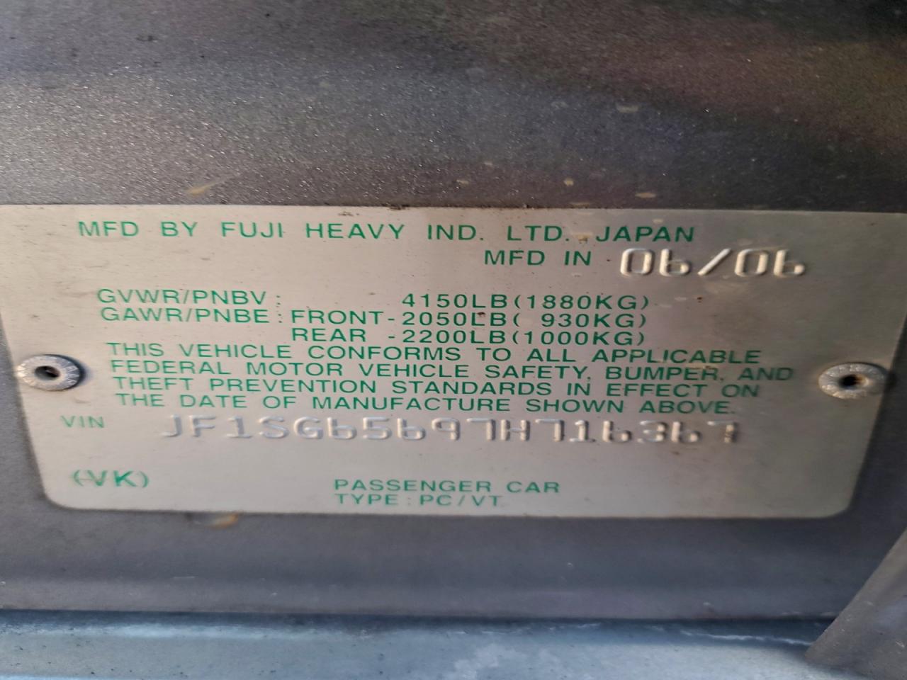 2007 SUBARU FORESTER 2.5X PREMIUM photo 12