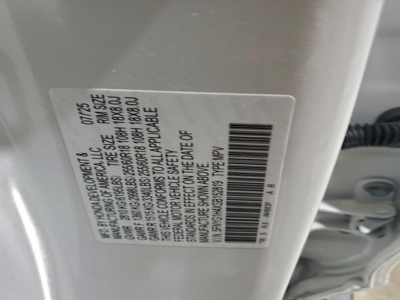 2025 HONDA PILOT EXL photo 25