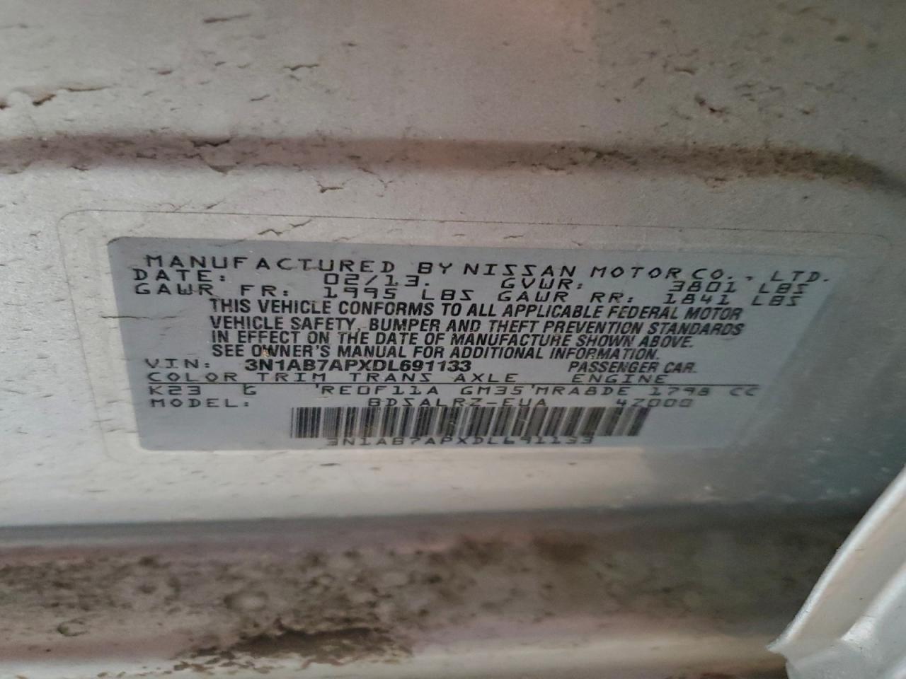 2013 NISSAN SENTRA S photo 12
