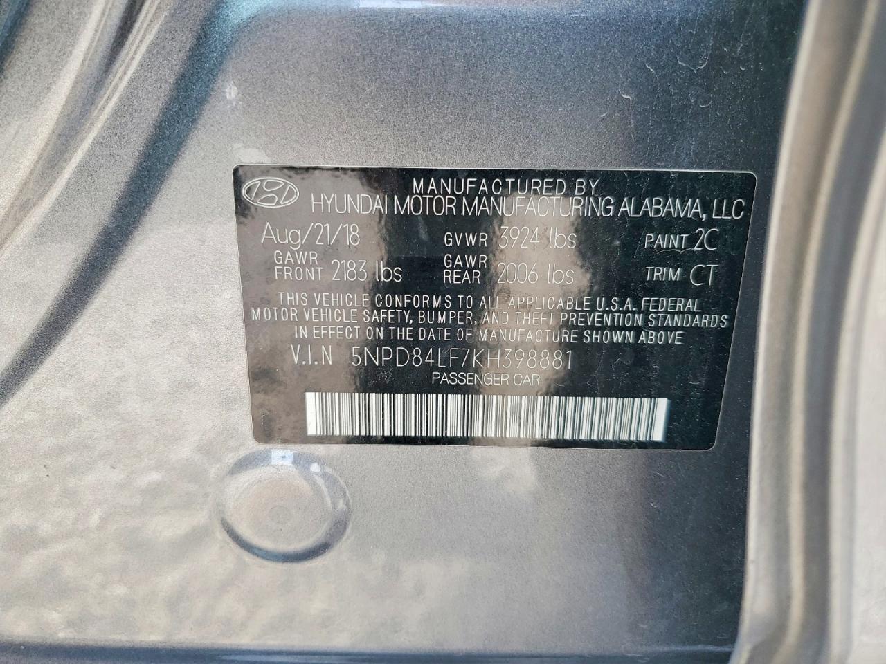 2019 HYUNDAI ELANTRA SEL photo 12