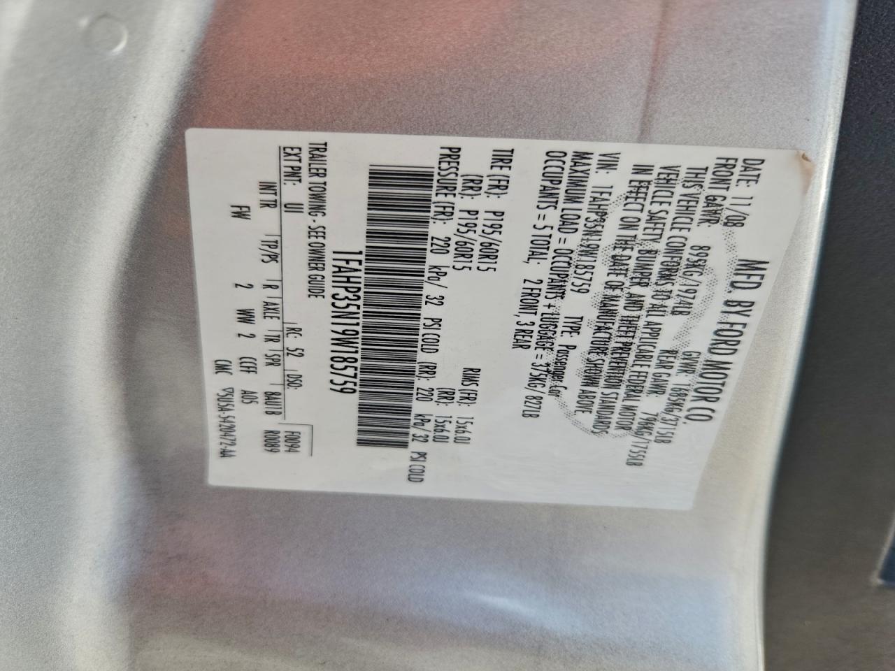 2009 FORD FOCUS SE photo 23