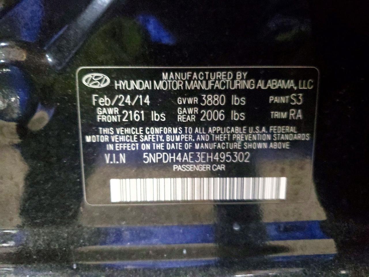 2014 HYUNDAI ELANTRA SE photo 12