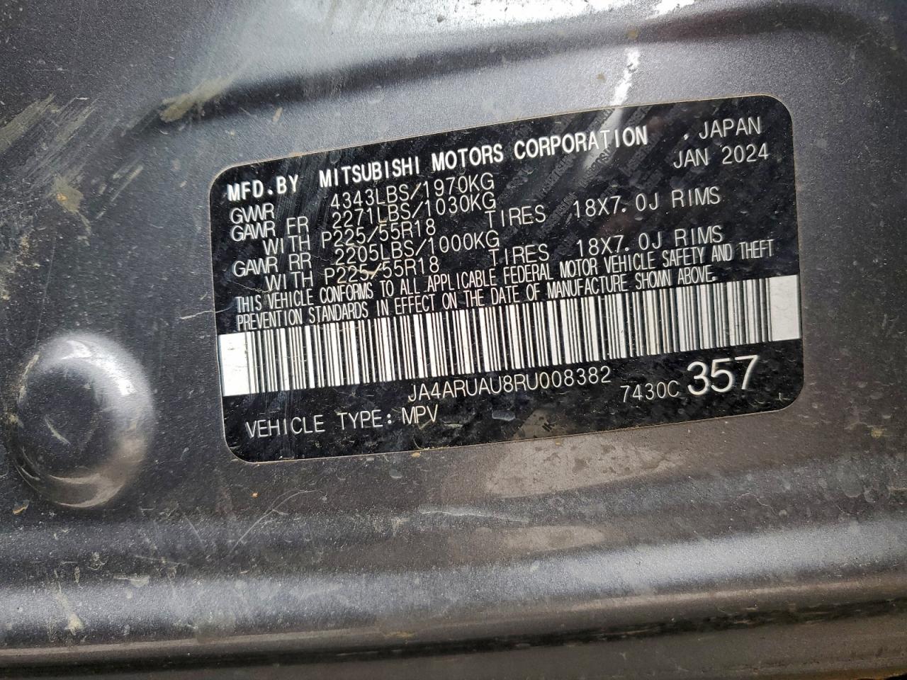2024 MITSUBISHI OUTLANDER SPORT S/SE photo 13