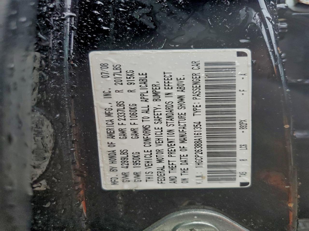 2008 HONDA ACCORD LX photo 12