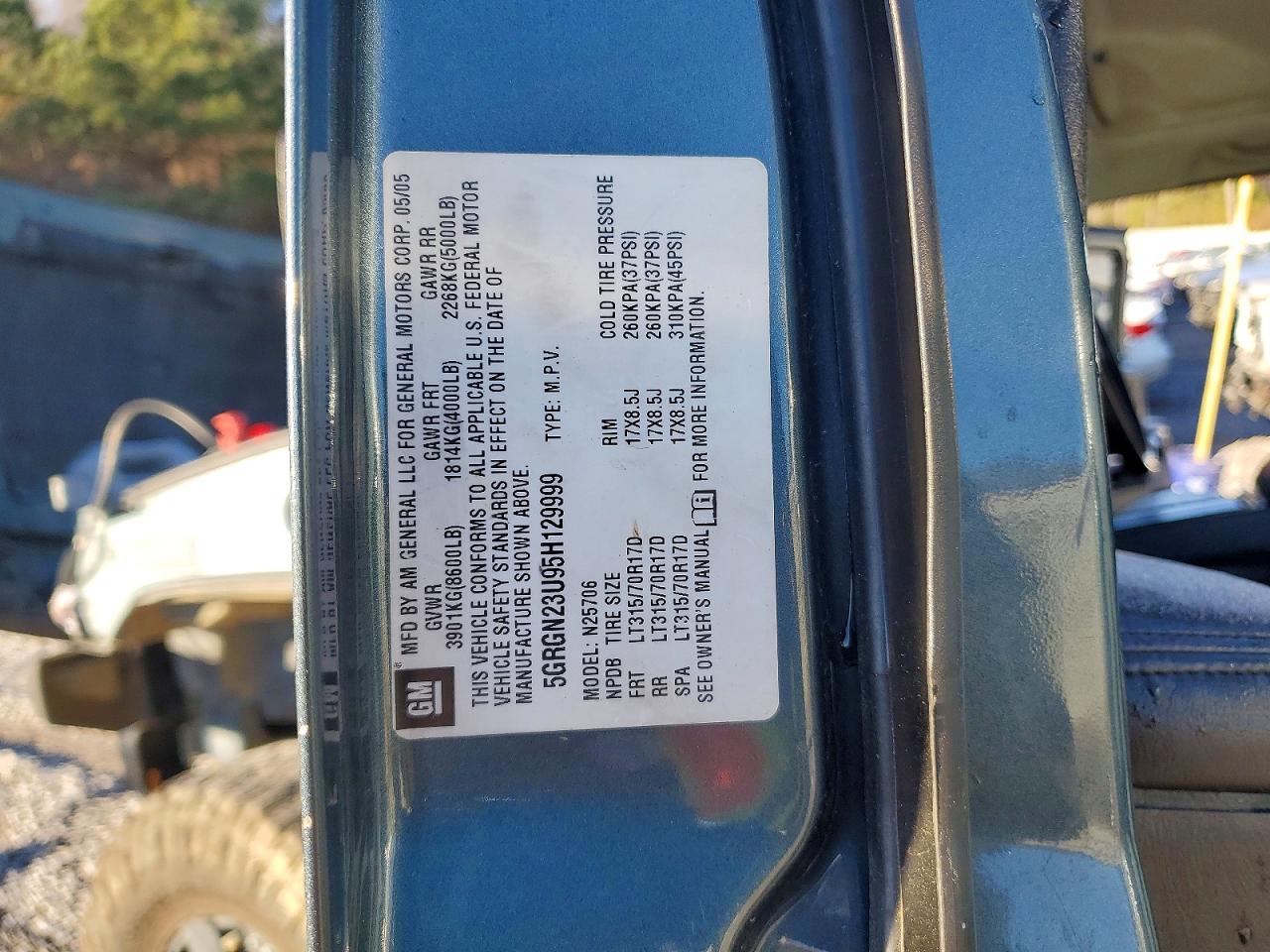 2005 HUMMER H2 photo 13