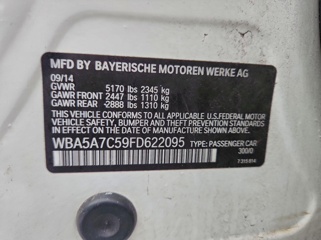 2015 BMW 528 XI photo 12