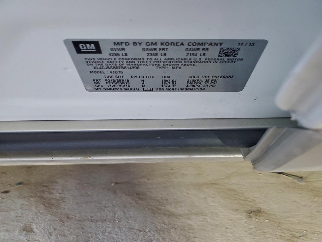 2014 BUICK ENCORE CONVENIENCE photo 12