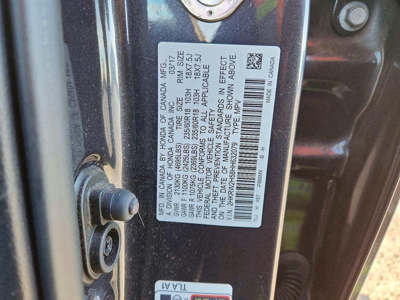 2017 HONDA CR-V EX photo 27