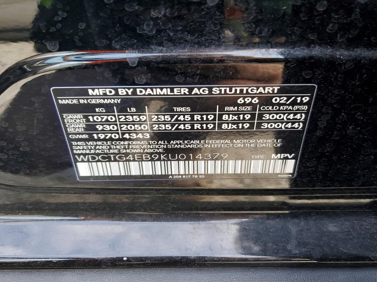 2019 MERCEDES-BENZ GLA 250 photo 13