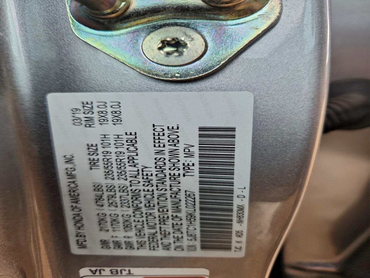 2019 ACURA RDX TECHNOLOGY photo 14