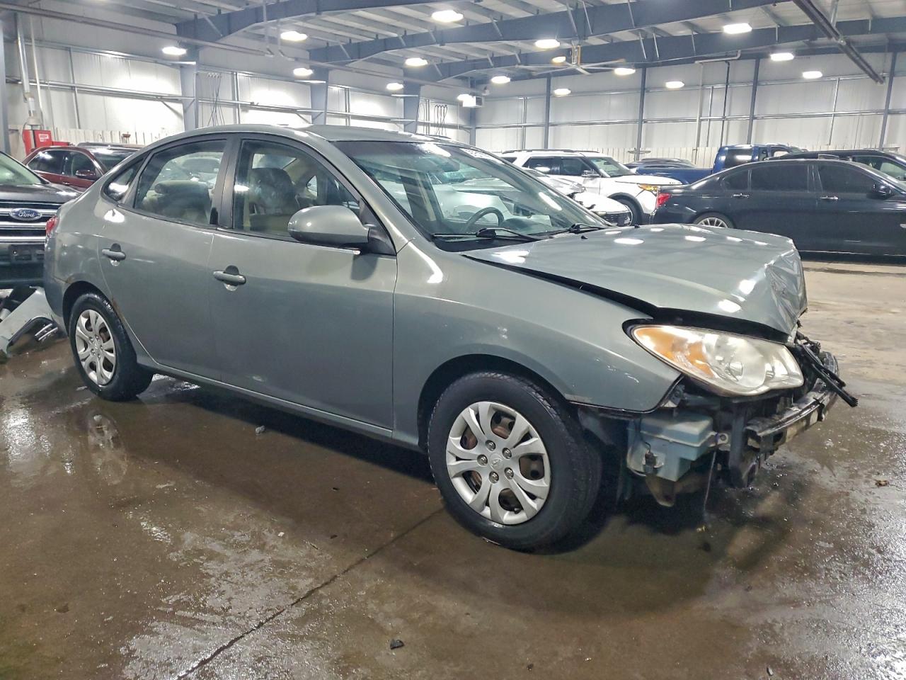 2010 HYUNDAI ELANTRA BLUE photo 4