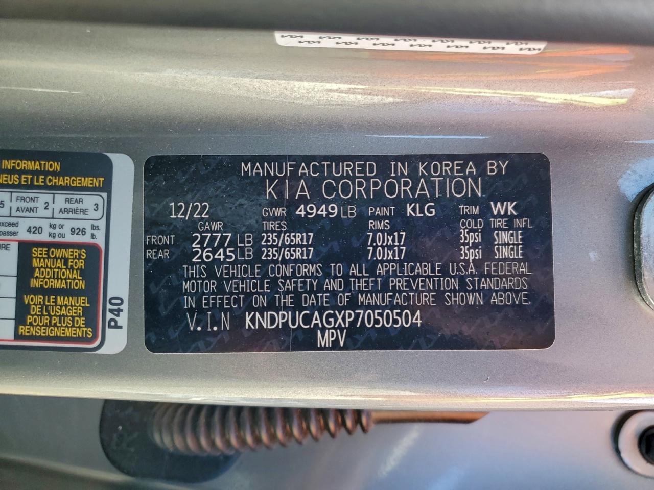 2023 KIA SPORTAGE LX photo 14