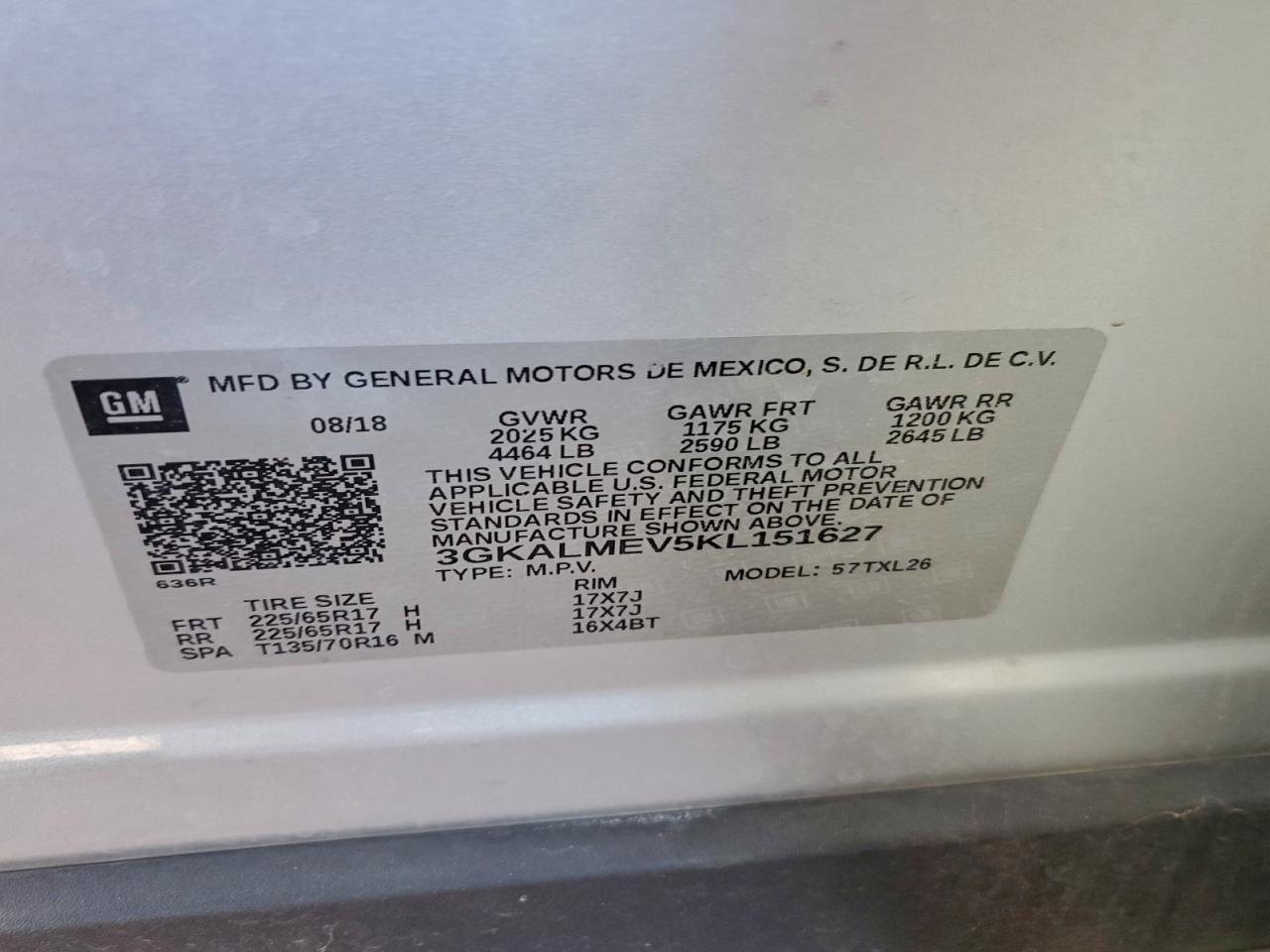 2019 GMC TERRAIN SLE photo 13