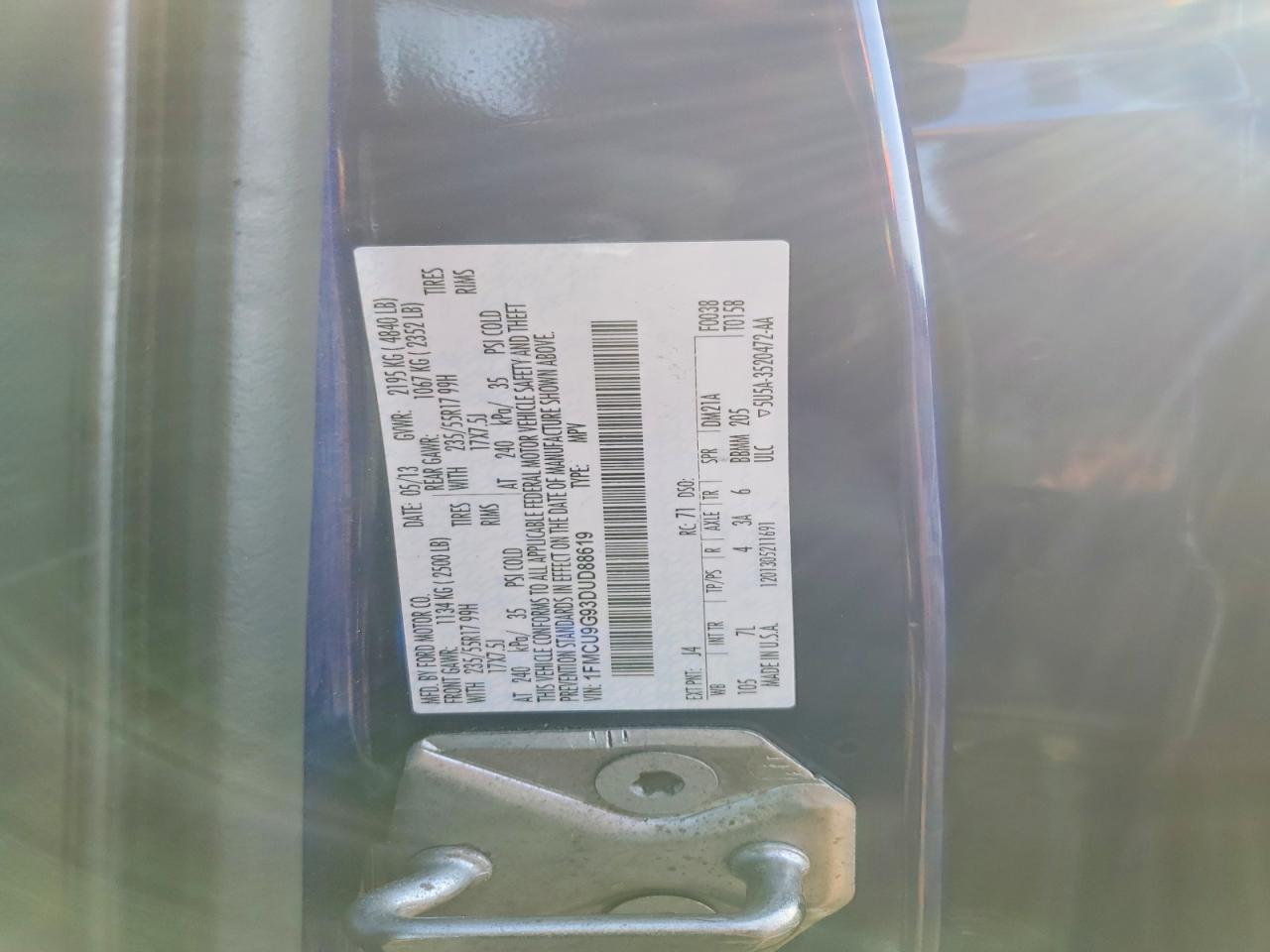 2013 FORD ESCAPE SE photo 13